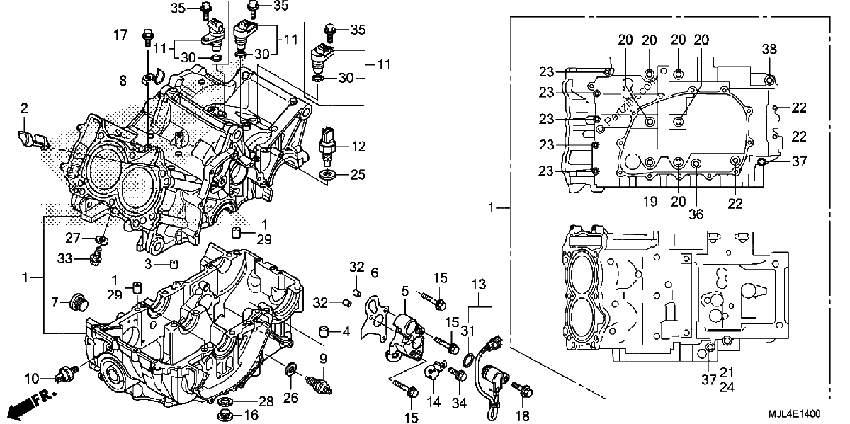 Diagrama de CRANKCASE