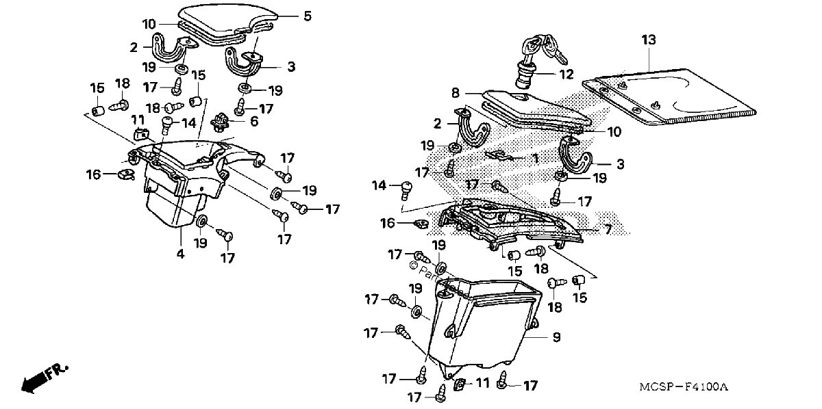 Diagrama de COWL POCKET