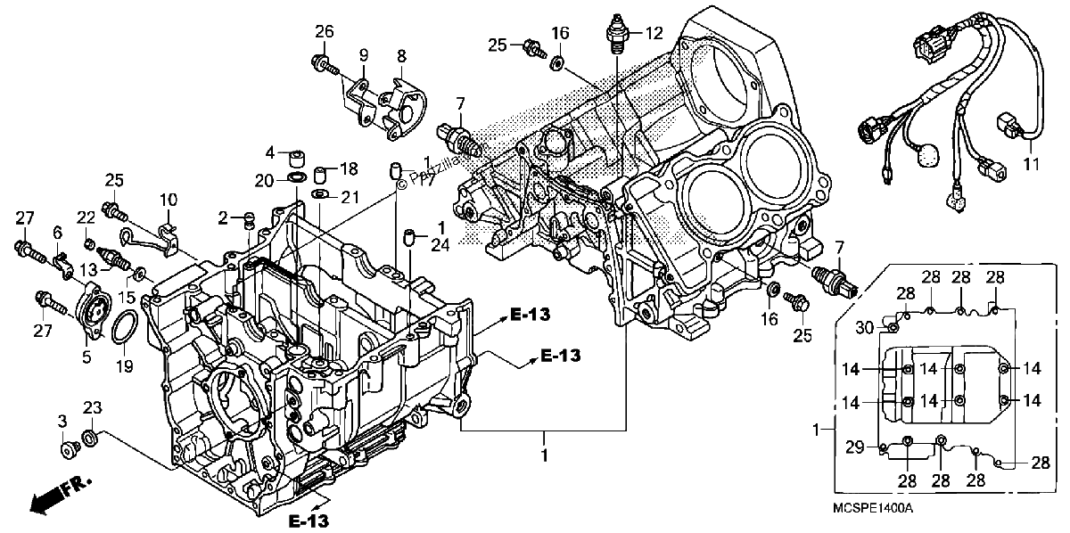 Diagrama de CRANKCASE