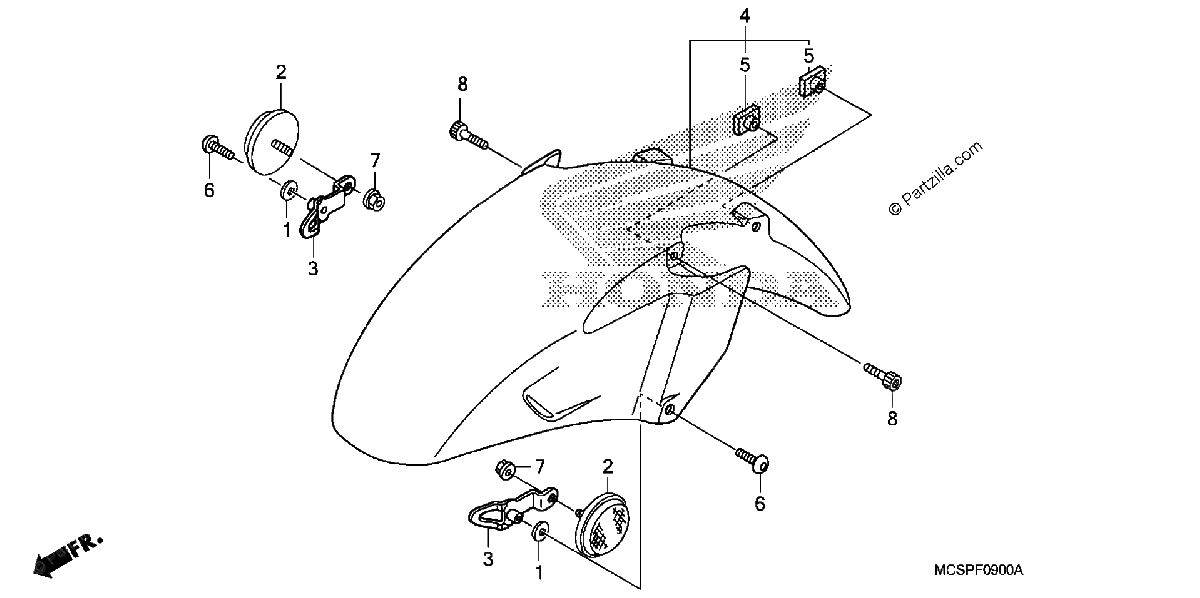 Diagrama de FRONT FENDER