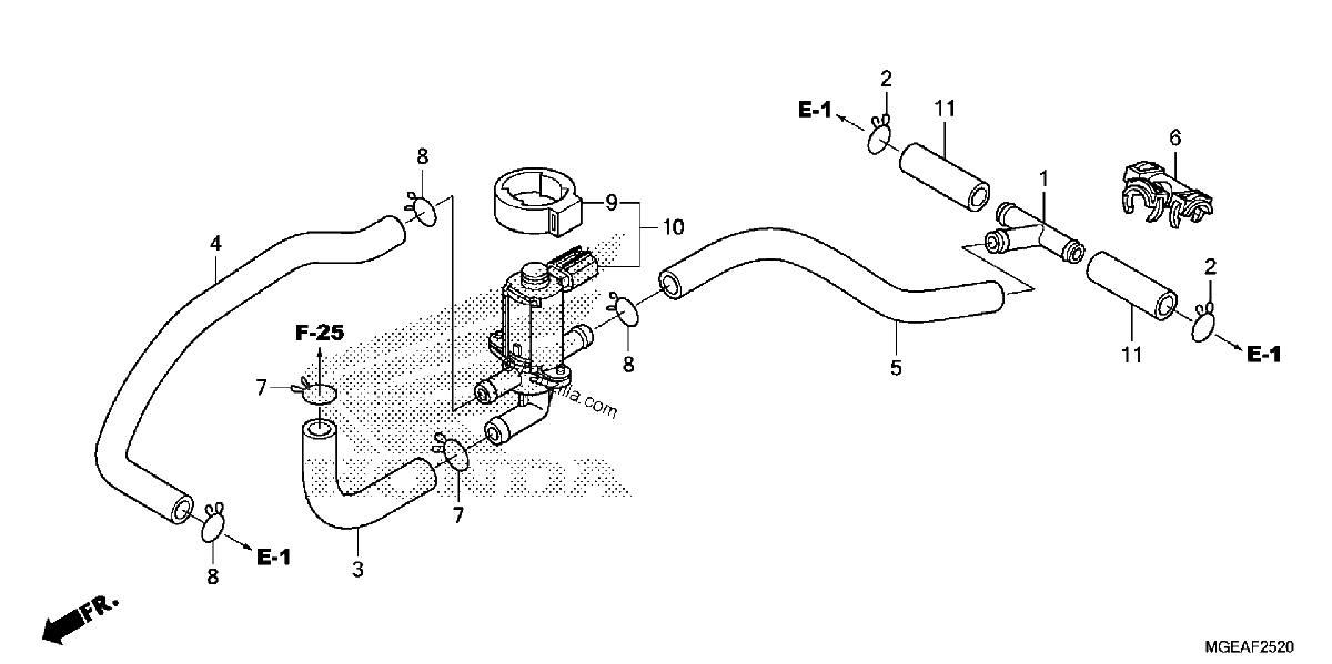 Diagrama de AIR INJECTION CONTROL VALVE