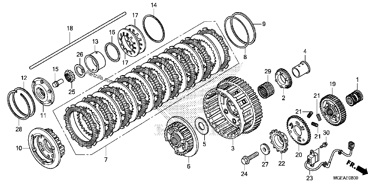Diagrama de CLUTCH 1