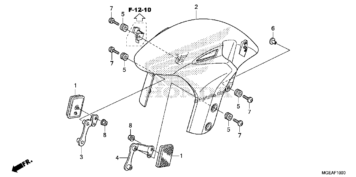 Diagrama de FRONT FENDER