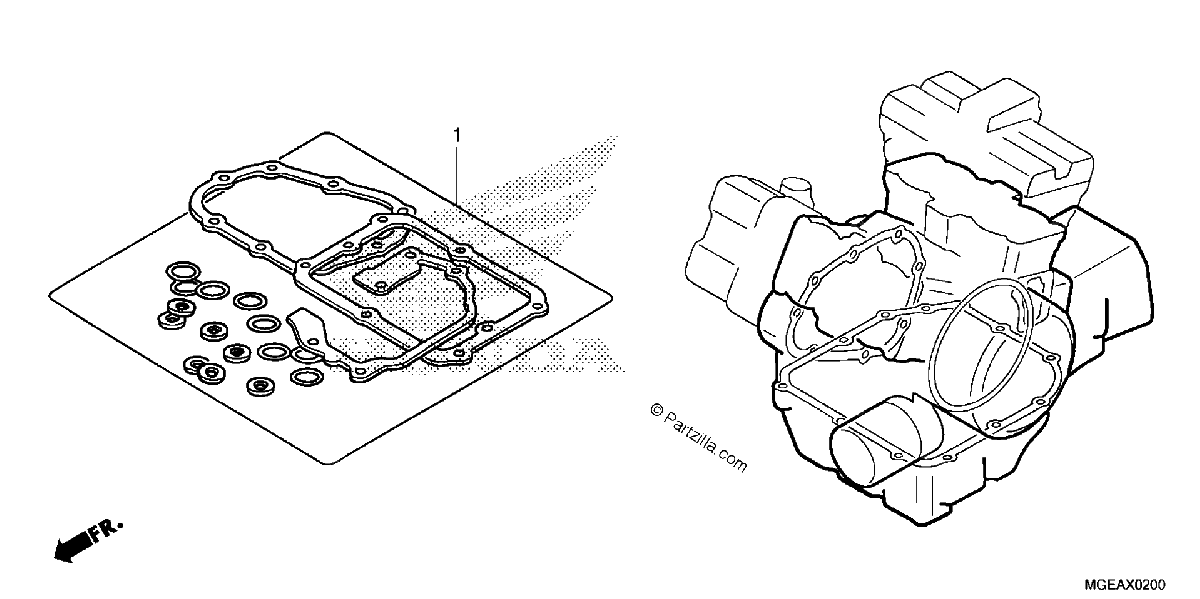 Diagrama de GASKET KIT B
