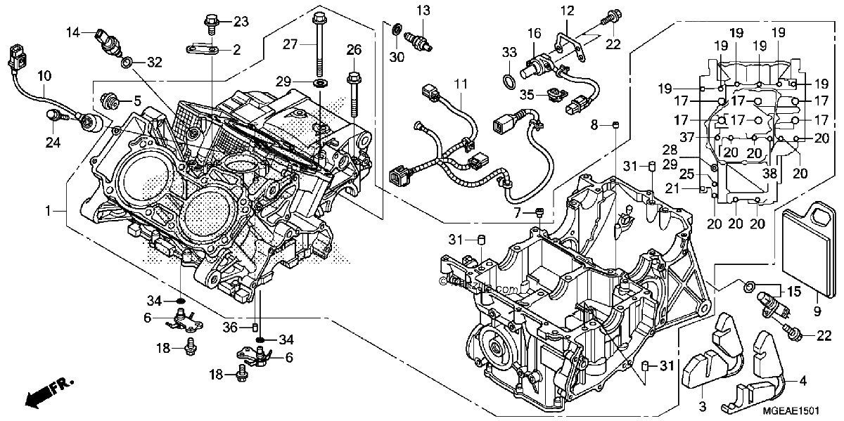 Diagrama de CRANKCASE 2