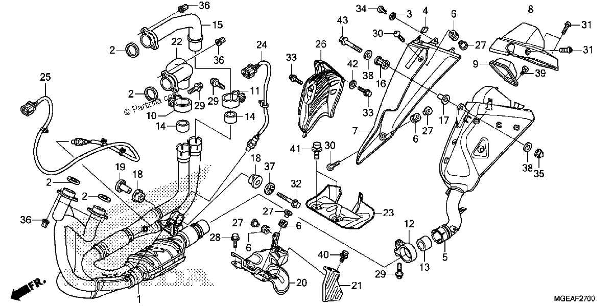 Diagrama de EXHAUST MUFFLER