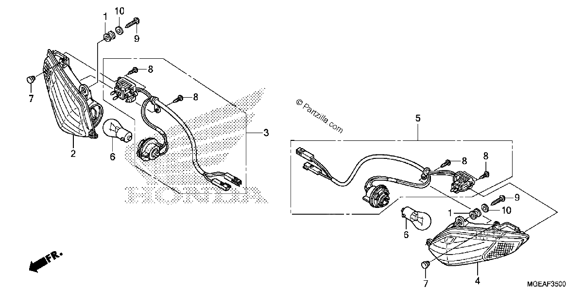 Diagrama de FRONT TURN SIGNAL