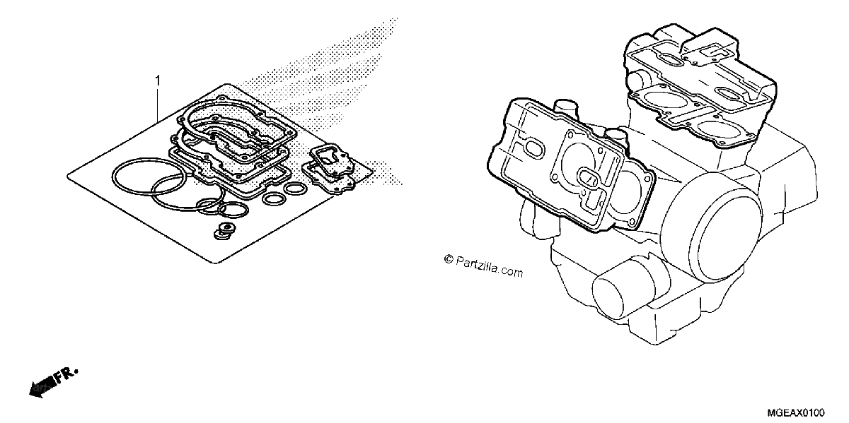 Diagrama de GASKET KIT A