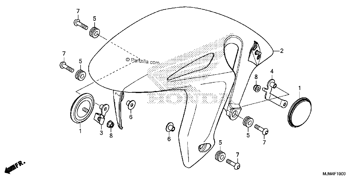 Diagrama de FRONT FENDER