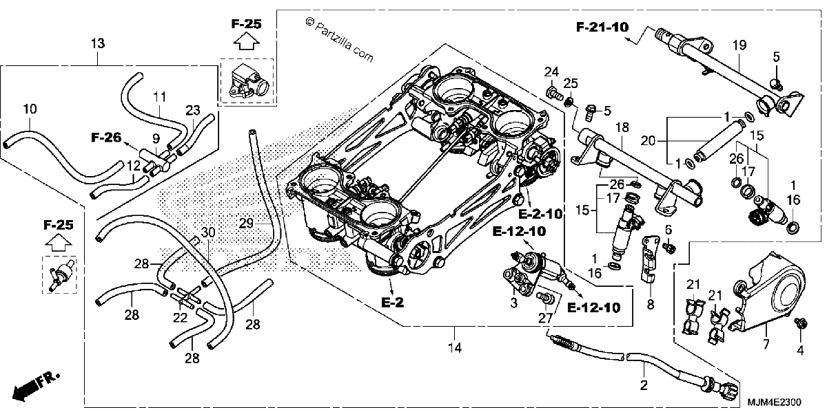 Diagrama de THROTTLE BODY