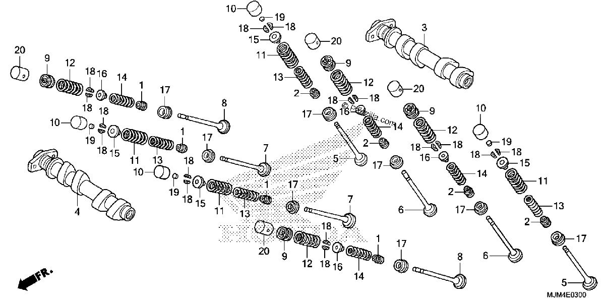 Diagrama de CAMSHAFT VALVE FR