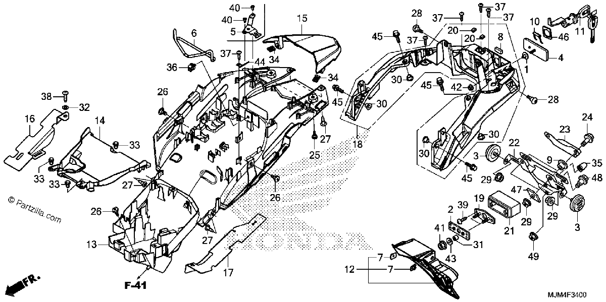 Diagrama de REAR FENDER