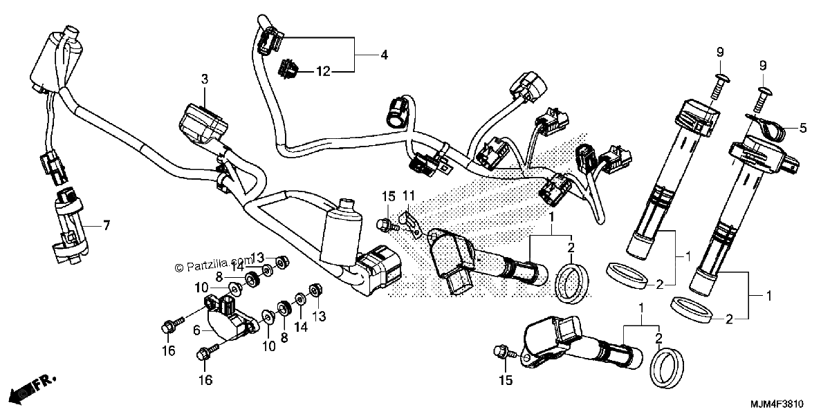Diagrama de SUB HARNESS