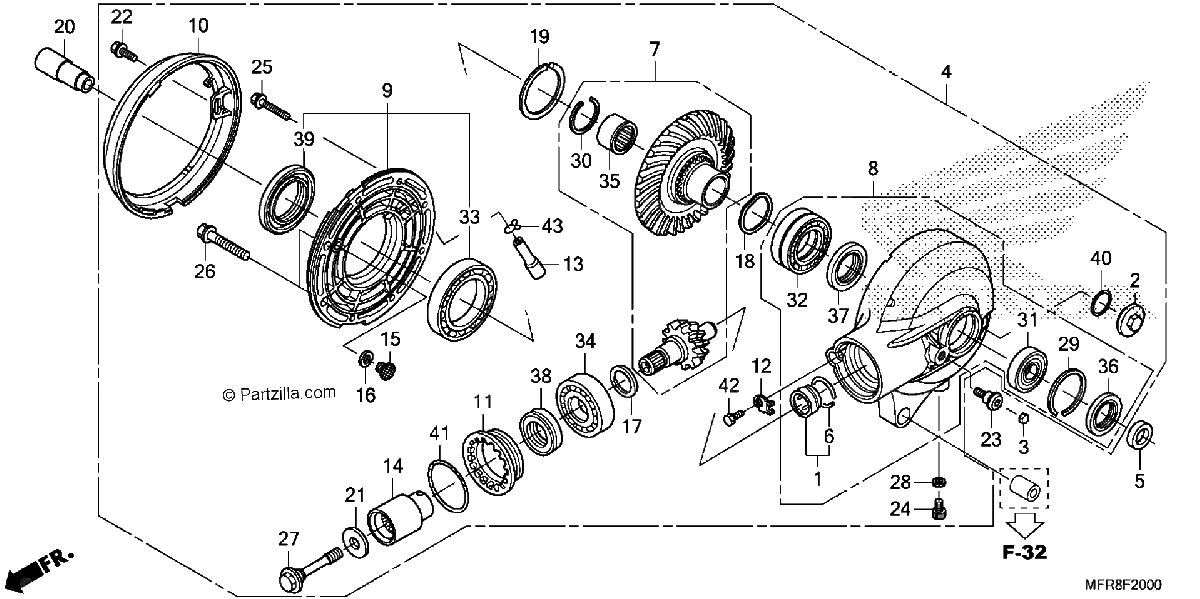 Diagrama de FINAL DRIVEN GEAR