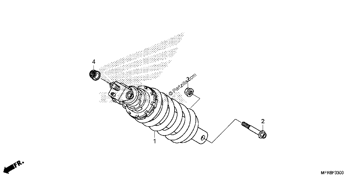 Diagrama de REAR SHOCK ABSORBER 1