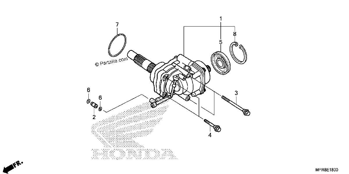 Diagrama de SIDE GEAR CASE