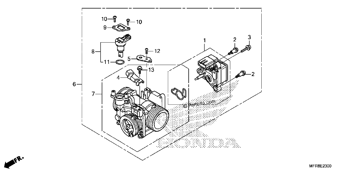Diagrama de THROTTLE BODY