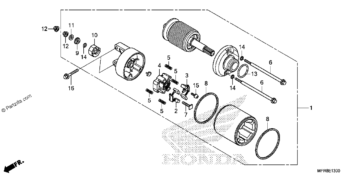 Diagrama de STARTER MOTOR