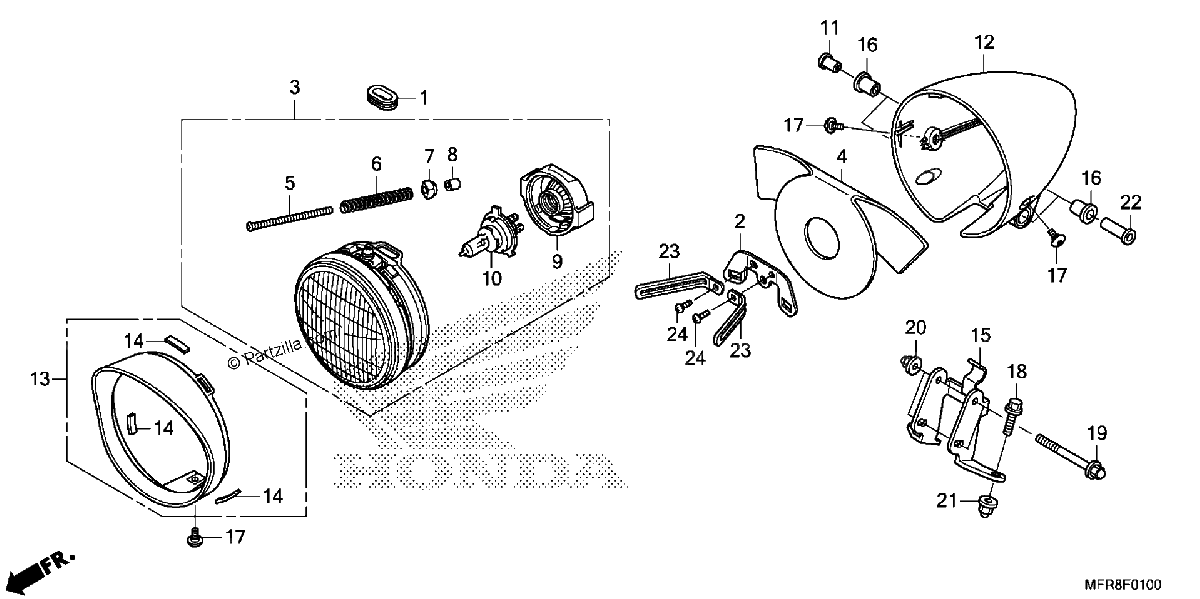 Diagrama de HEADLIGHT