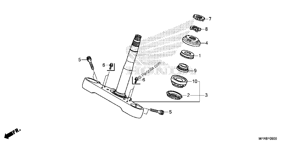 Diagrama de STEERING STEM