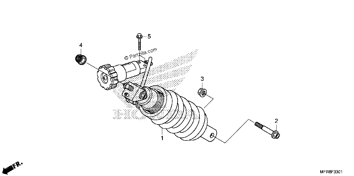 Diagrama de REAR SHOCK ABSORBER 2