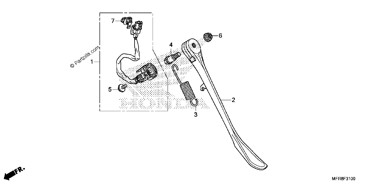 Diagrama de SIDE STAND