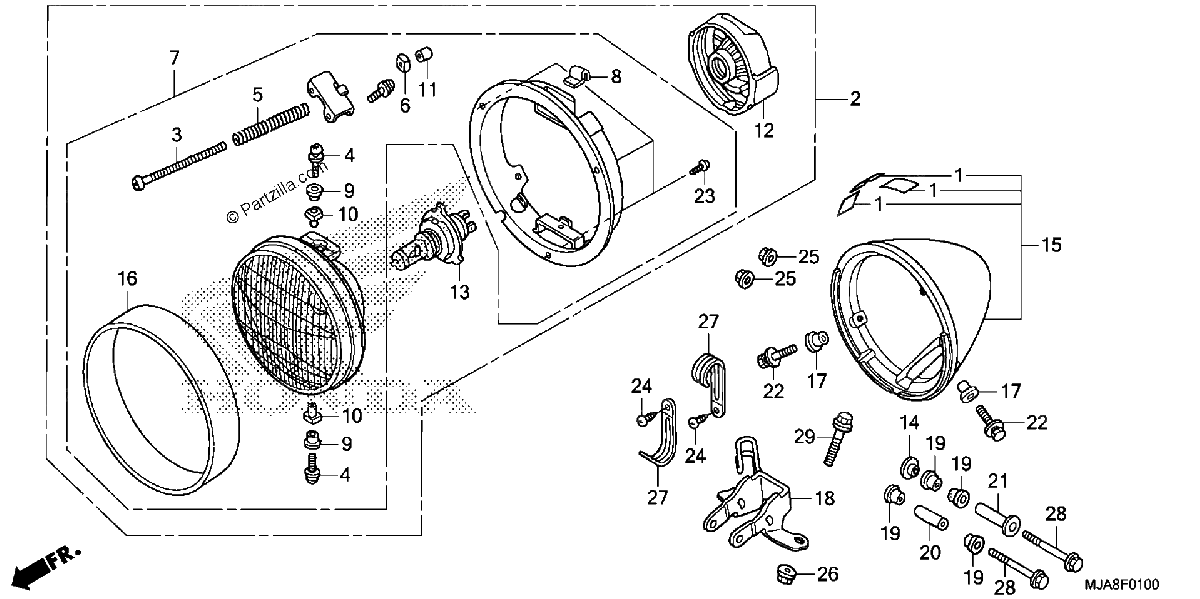 Diagrama de HEADLIGHT 1