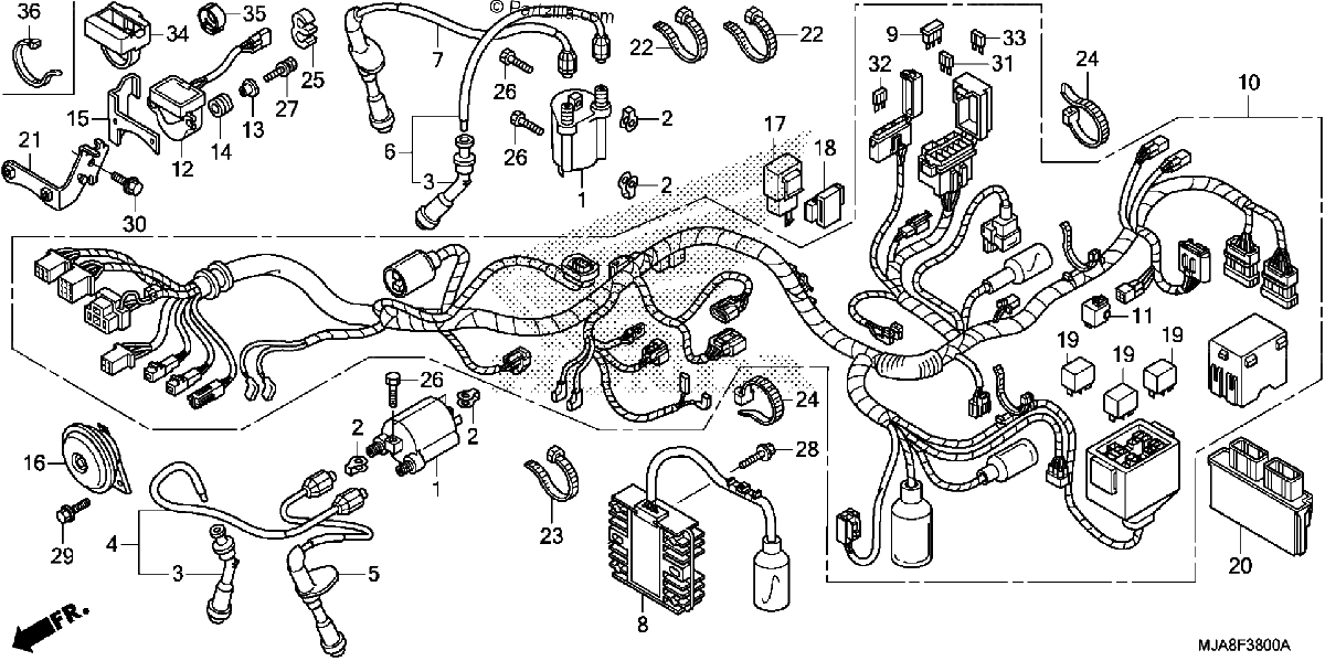 Diagrama de WIRE HARNESS 1