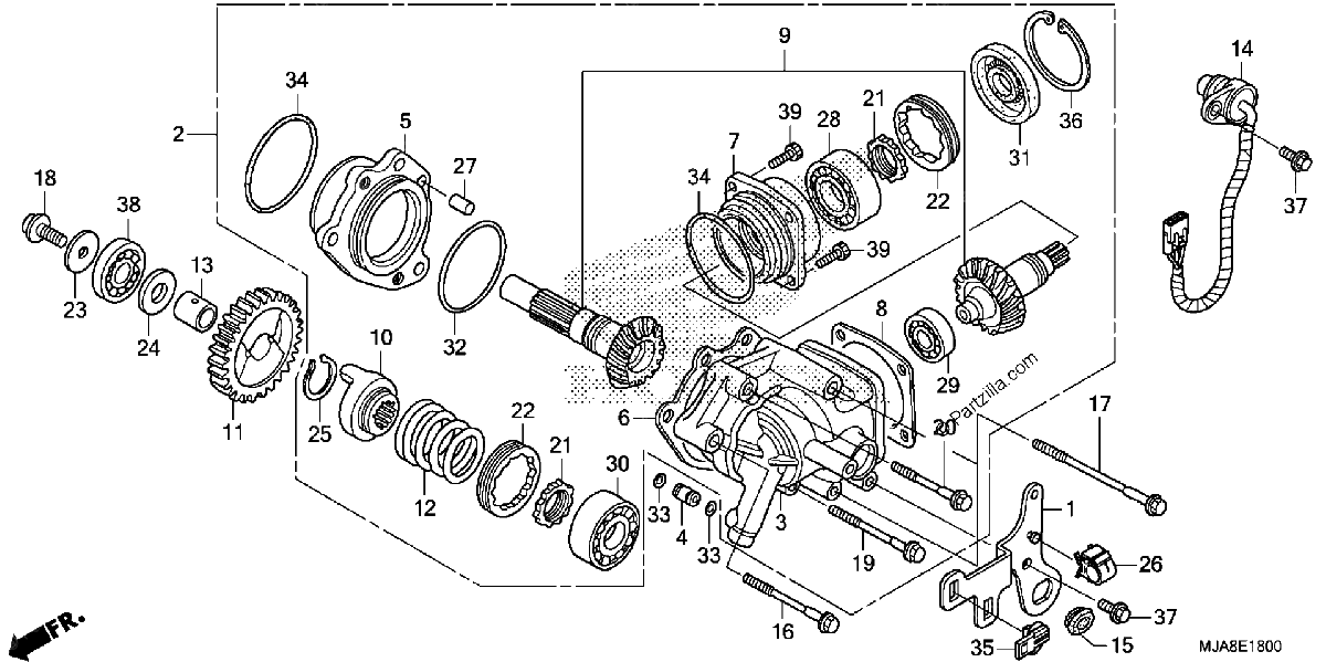 Diagrama de SIDE GEAR CASE