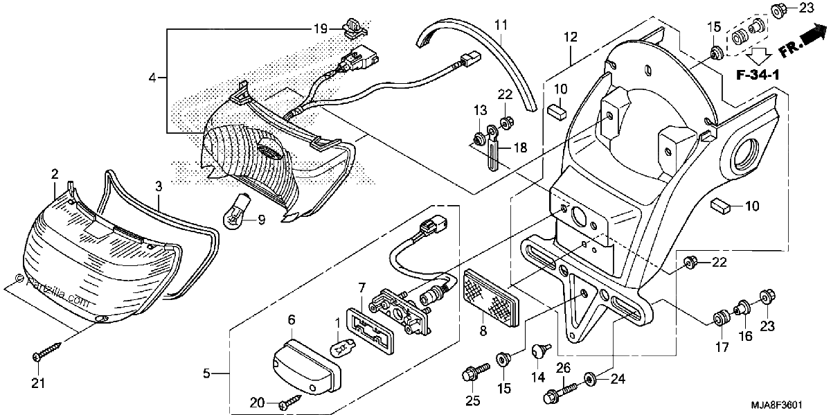 Diagrama de TAILLIGHT 2