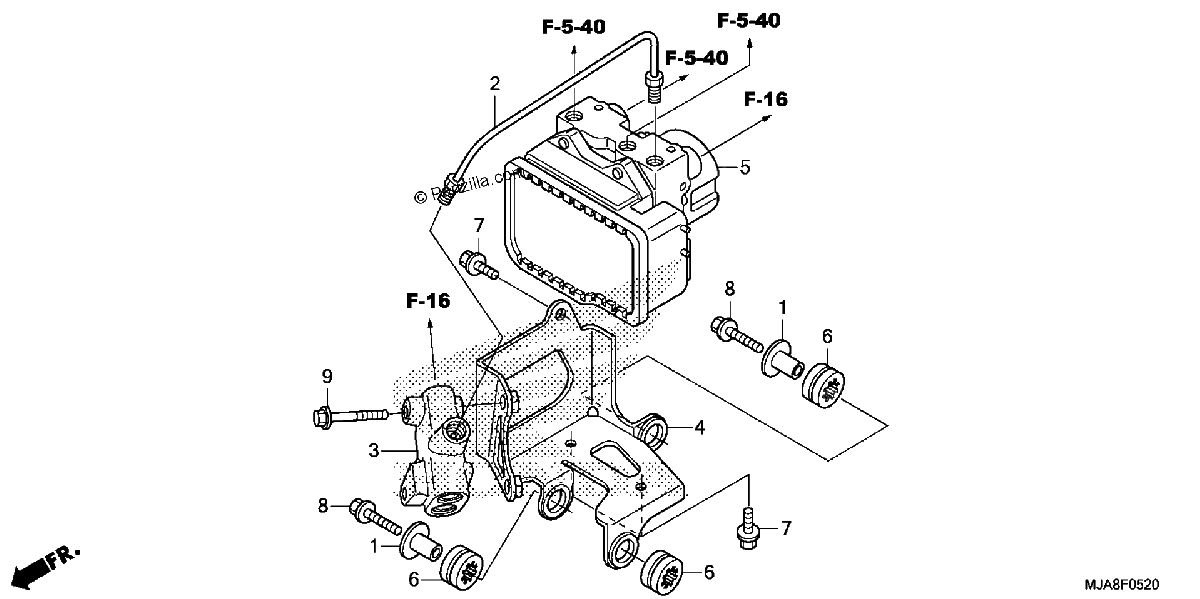 Diagrama de ABS MODULATOR