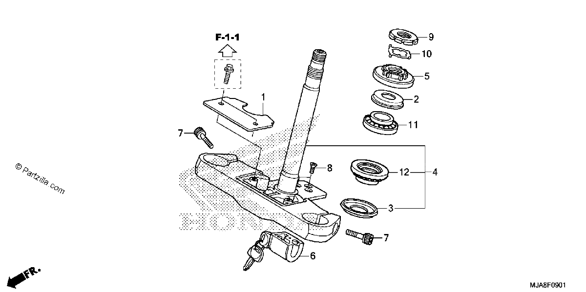 Diagrama de STEERING STEM 2