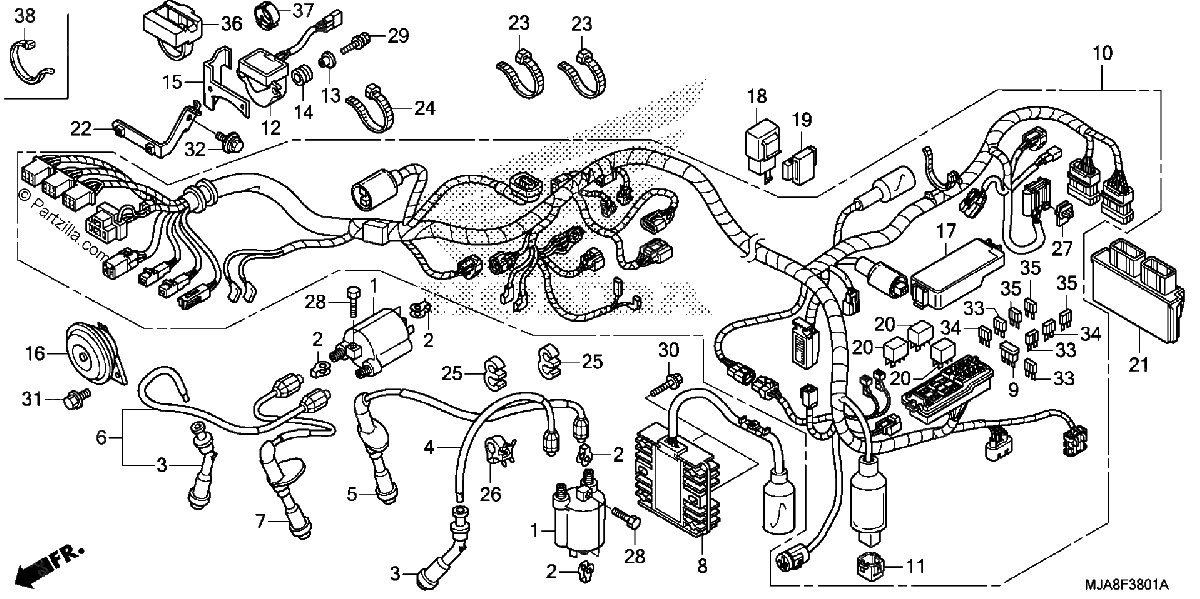 Diagrama de WIRE HARNESS 2