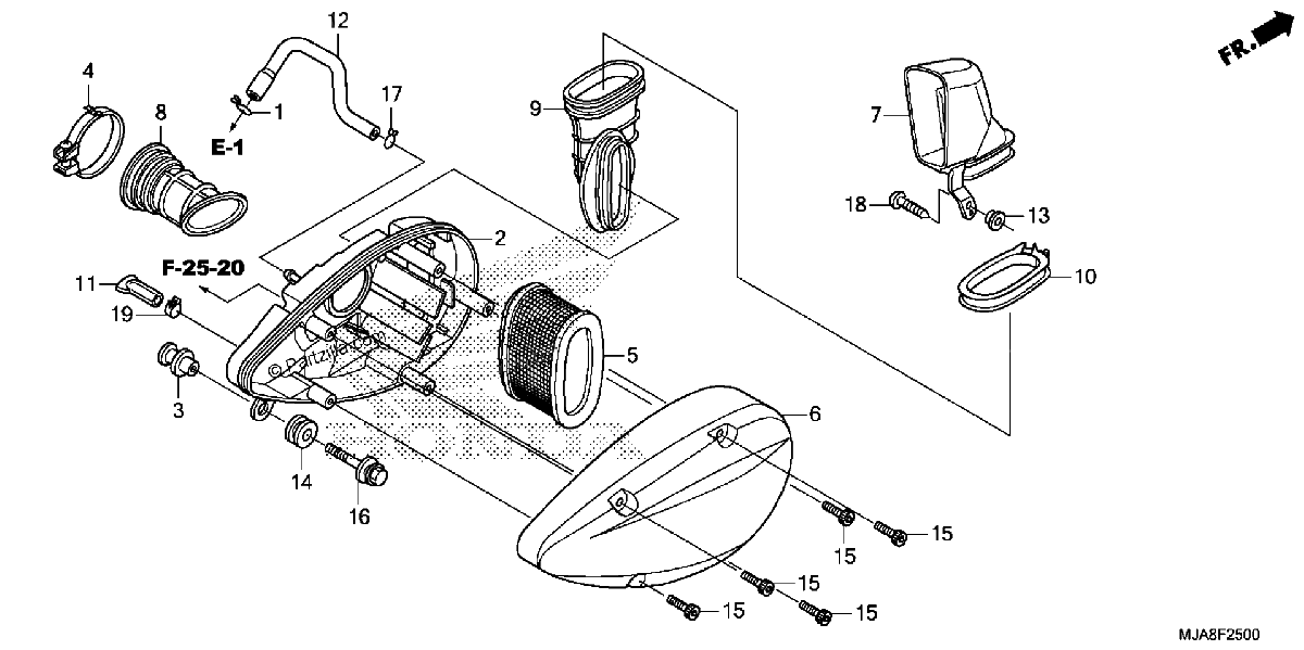 Diagrama de AIR CLEANER