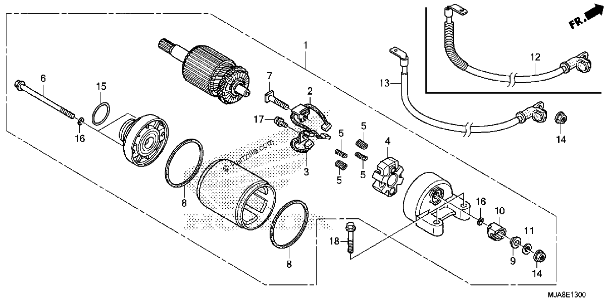 Diagrama de STARTER MOTOR