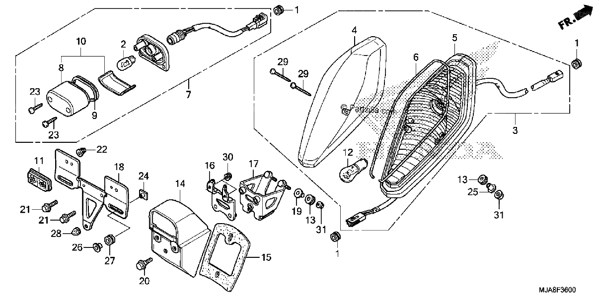 Diagrama de TAILLIGHT 1