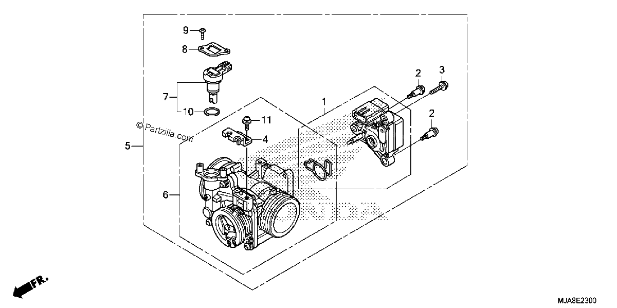 Diagrama de THROTTLE BODY
