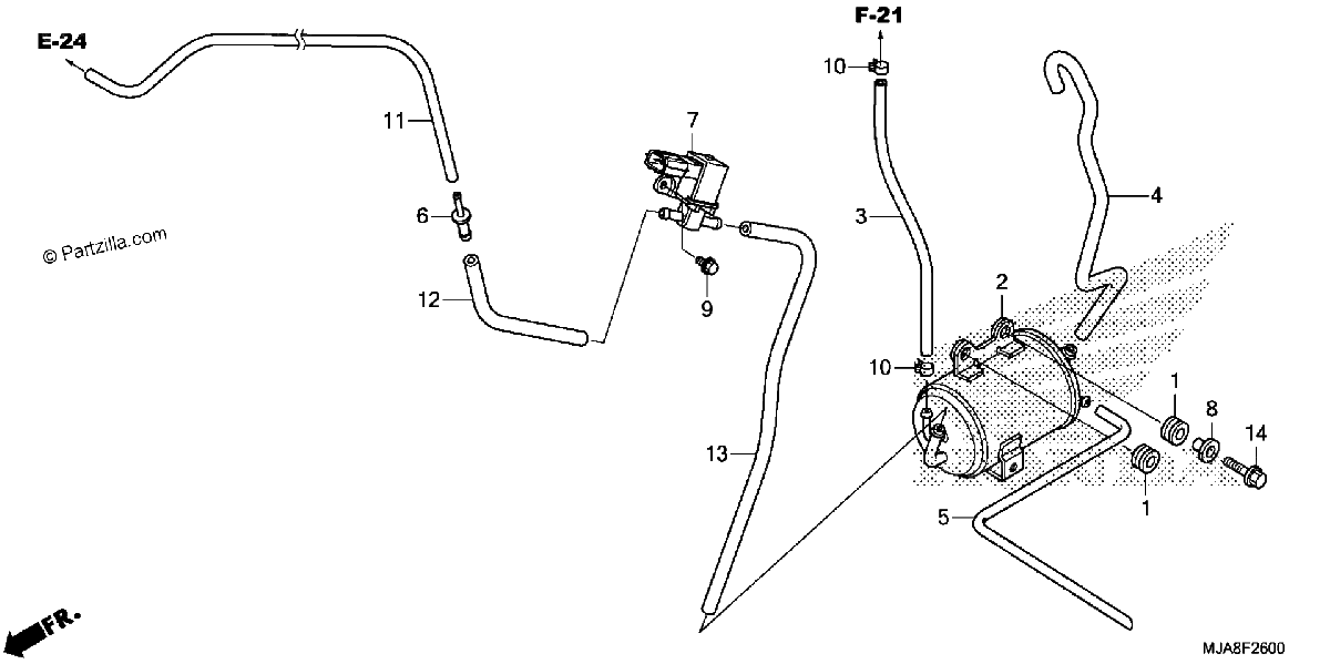 Diagrama de EVAP CANISTER