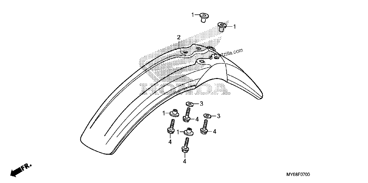 Diagrama de FRONT FENDER