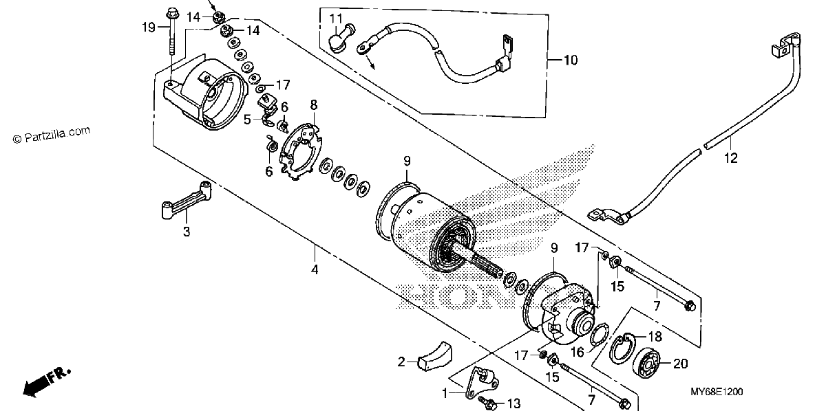 Diagrama de STARTER MOTOR