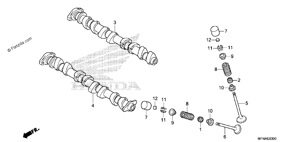 Diagrama de CAMSHAFT VALVE