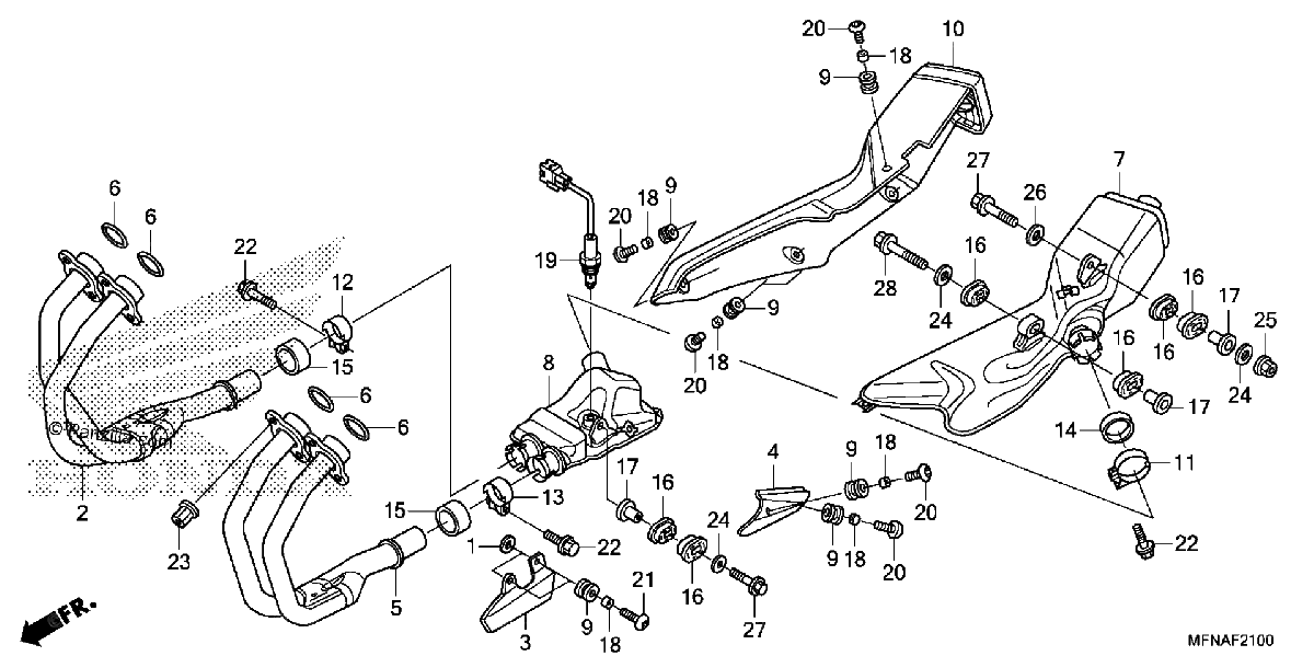 Diagrama de EXHAUST MUFFLER