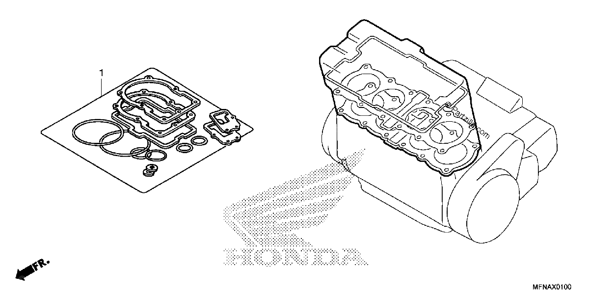 Diagrama de GASKET KIT A