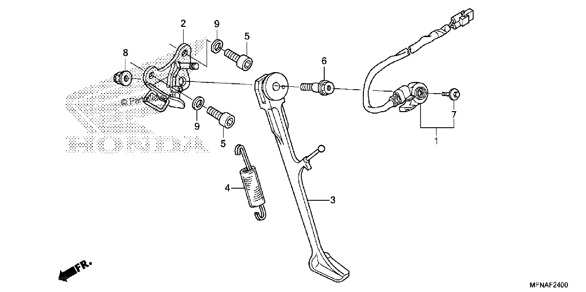 Diagrama de SIDE STAND