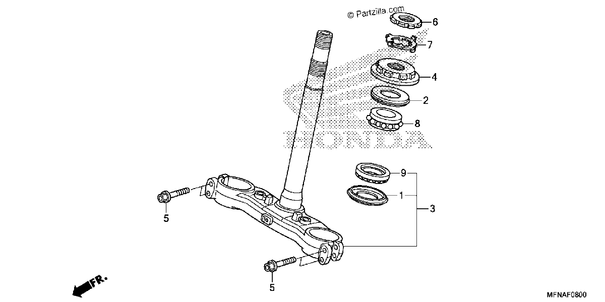 Diagrama de STEERING STEM