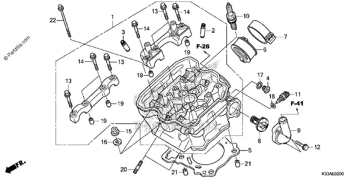 Diagrama de CYLINDER HEAD