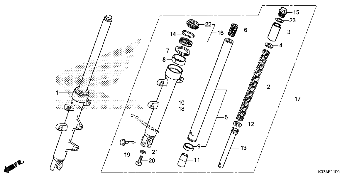 Diagrama de FRONT FORK