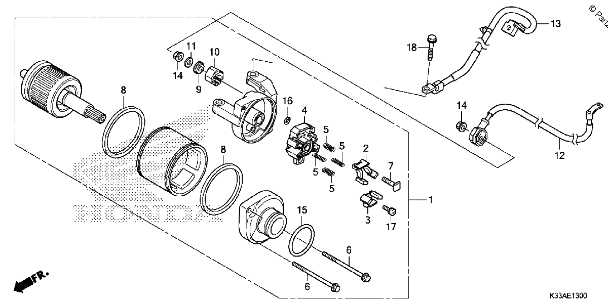 Diagrama de STARTER MOTOR