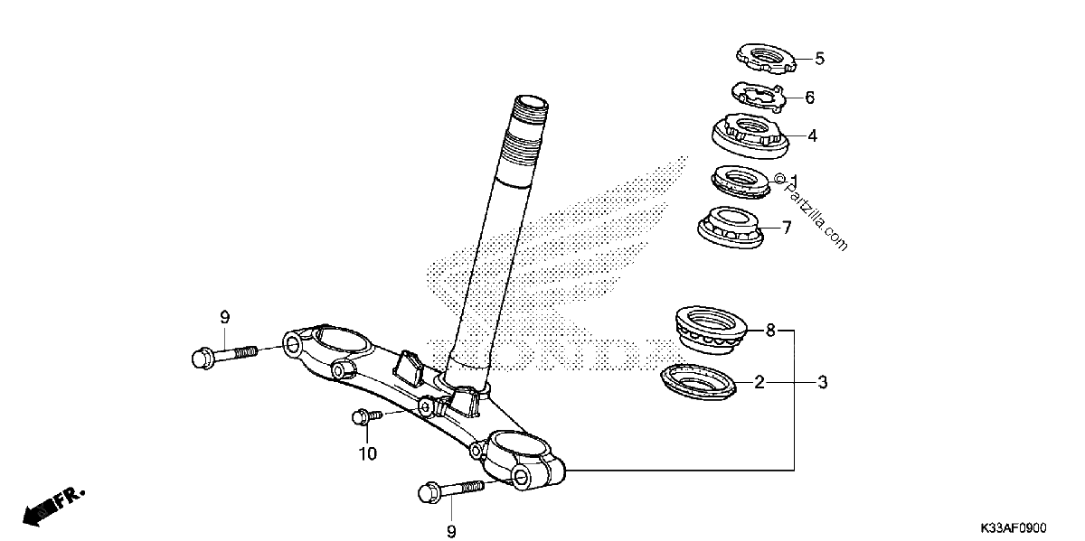Diagrama de STEERING STEM