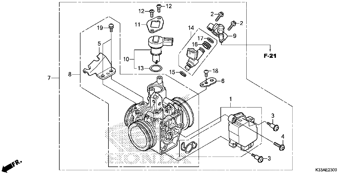 Diagrama de THROTTLE BODY